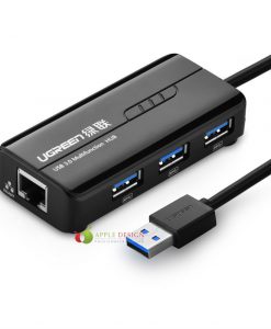 Bộ chia USB 3 cổng 3.0 Ugreen hỗ trợ cổng Lan Ethernet 10/100Mbps